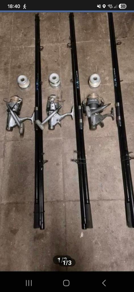 hengels 3delig transport lengte 125 cm 360 cm (12ft) 2.75 LB, Ophalen