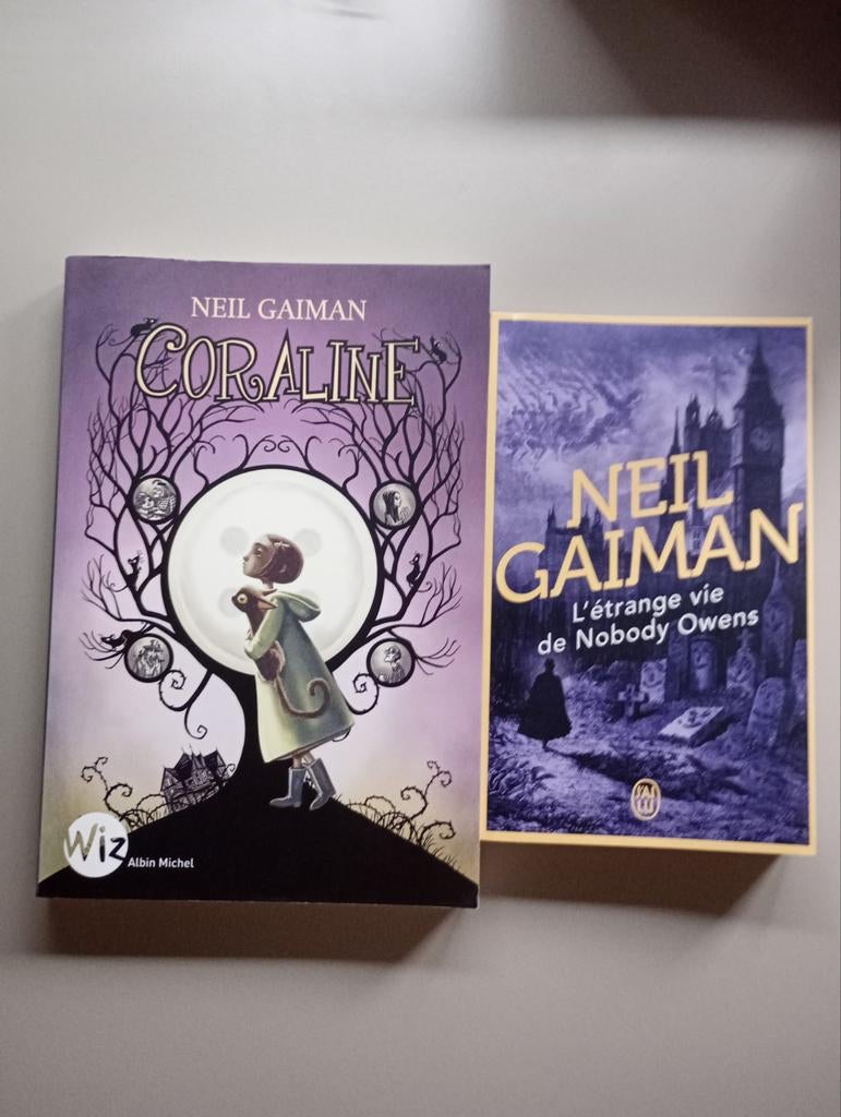 2 romans de Neil Gaiman, Enlèvement, Comme neuf, Neil Gaiman