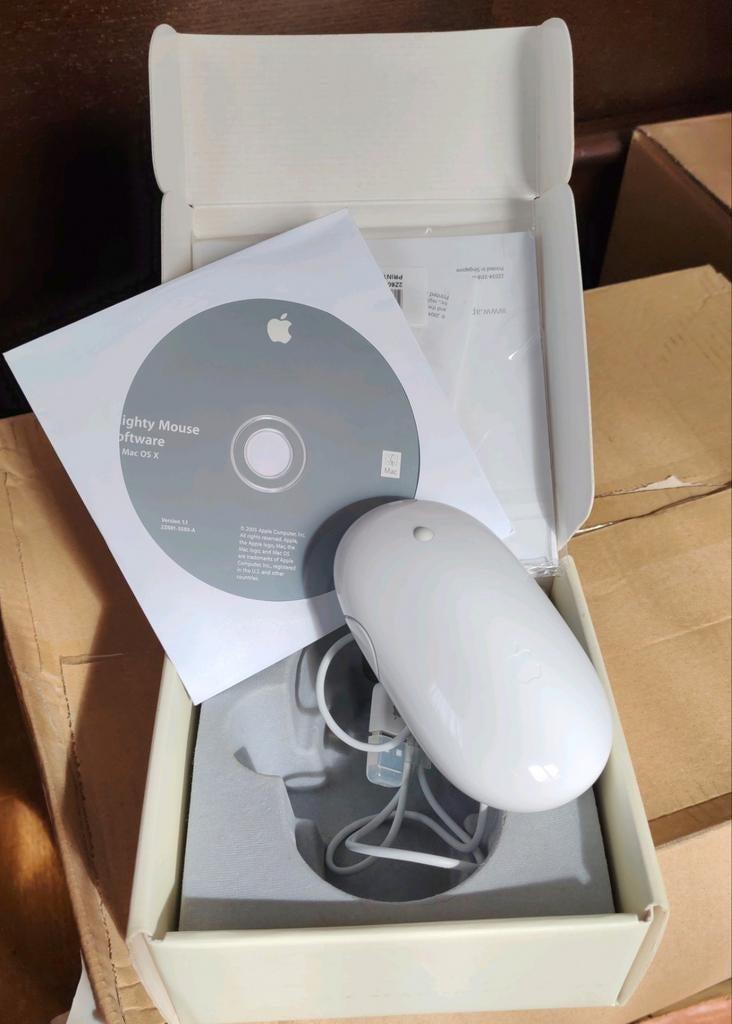 Apple Mightymouse A086ZM/A muis, Computers en Software, Muizen, Ophalen, Muis