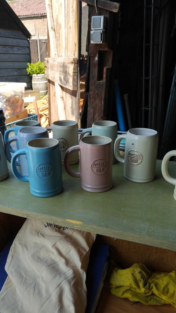 Amstel Bier pul ,biermok,vintage bierpullen 10x, Ophalen of Verzenden