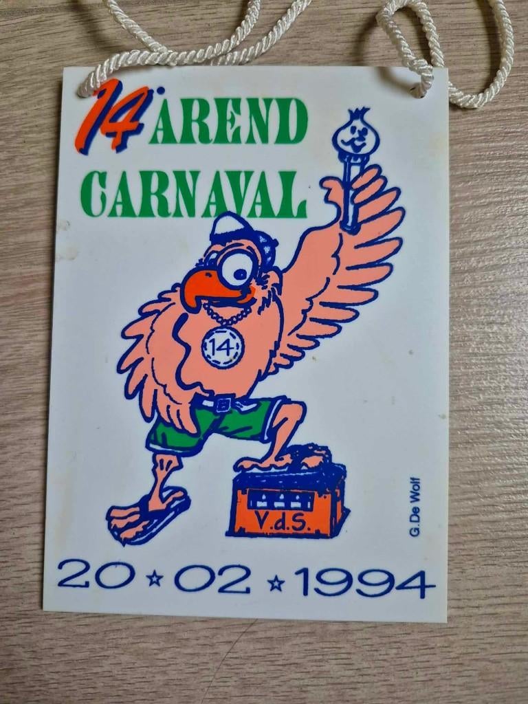 Carnaval Aalst medaille Arend 1994, Enlèvement ou Envoi