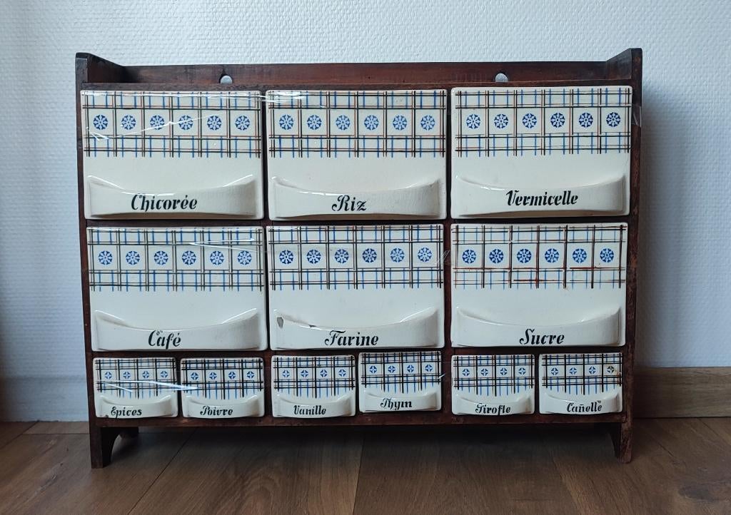 Étagère à tiroirs cuisine vintage, Enlèvement ou Envoi