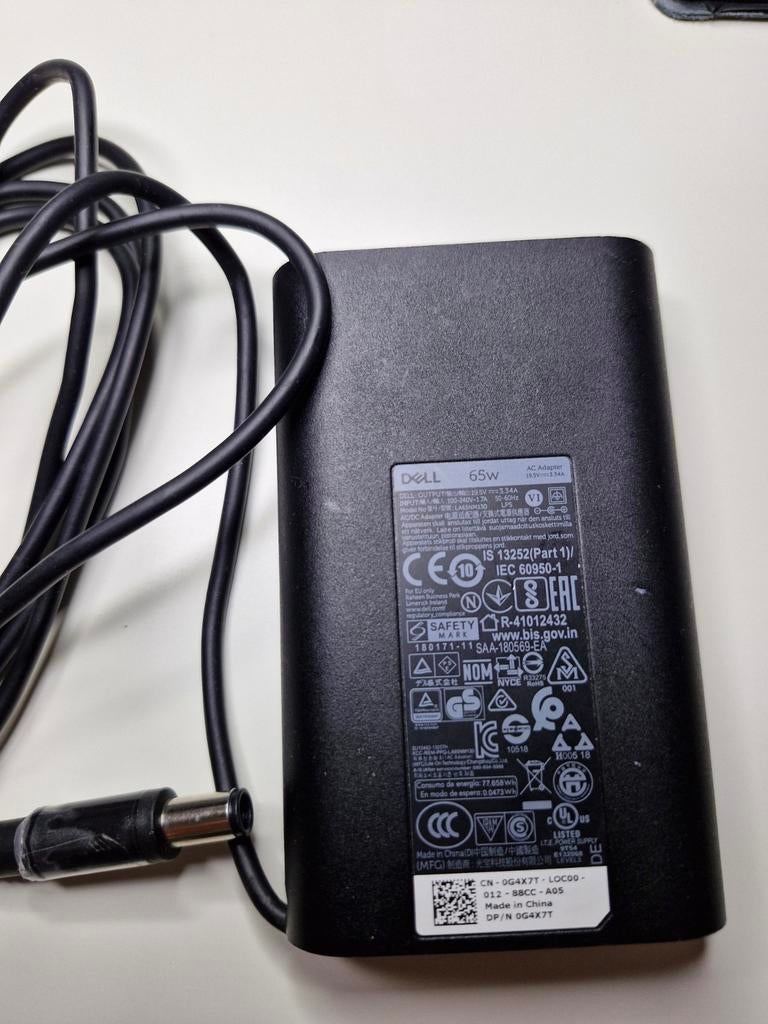 Chargeur laptop DELL 19.5v  - 3.34 A (output), Informatique & Logiciels, Chargeurs d'ordinateur portable, Enlèvement ou Envoi