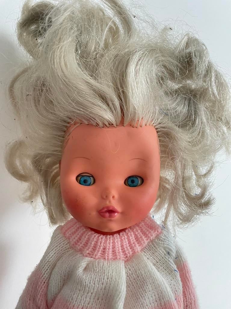 Poupée FURGA  vintage, Italie,  45 cm, yeux de travail, Enlèvement ou Envoi, Comme neuf, Poupée