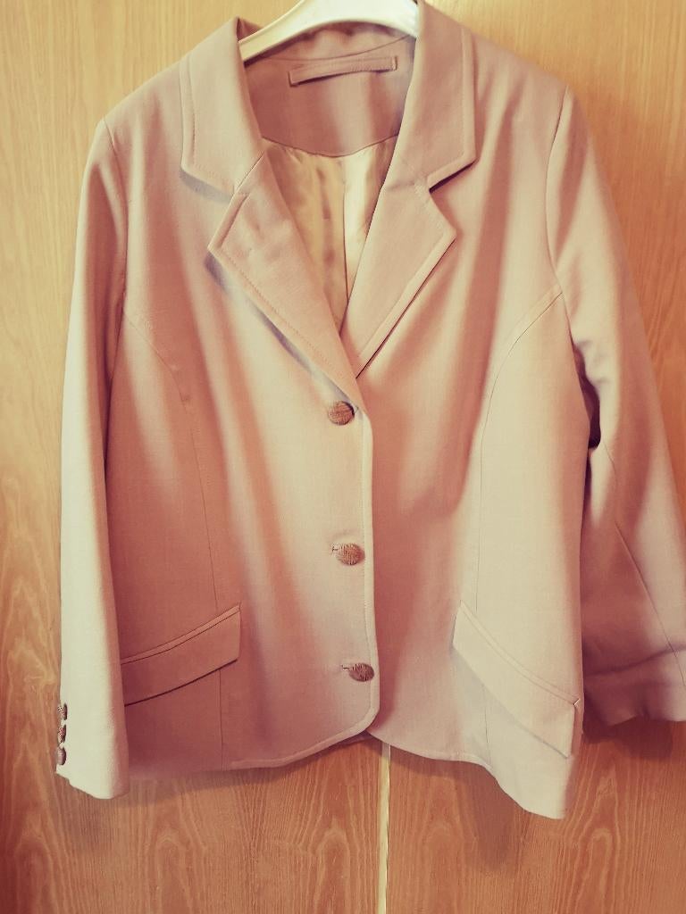 Beige blazer L, Kleding | Dames, Ophalen of Verzenden, Beige