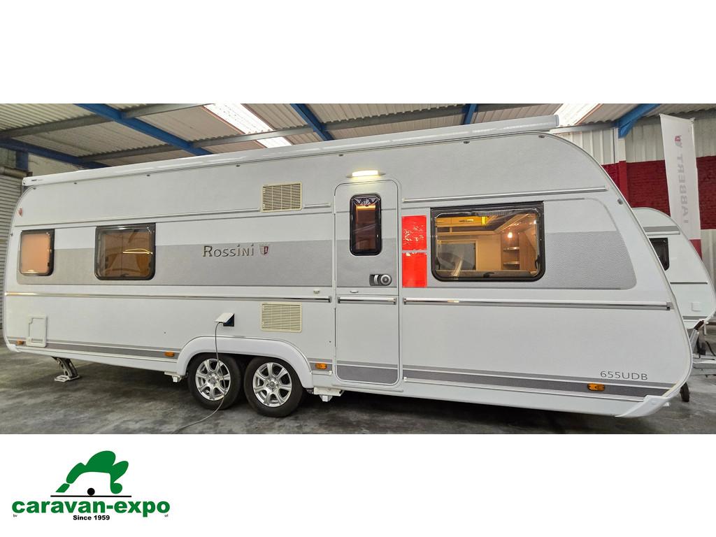 TABBERT ROSSINI 655 UDB, Caravans en Kamperen, Tabbert, 7 tot 8 meter, Bedrijf, Tot en met 4