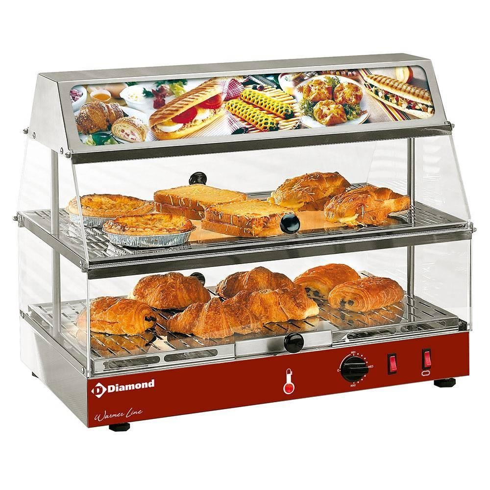 Vitrine Chauffante 2 Étages avec Bloc Lumineux – Diamond, Articles professionnels, Stock & Retail | Franchise, Revente & Distribution