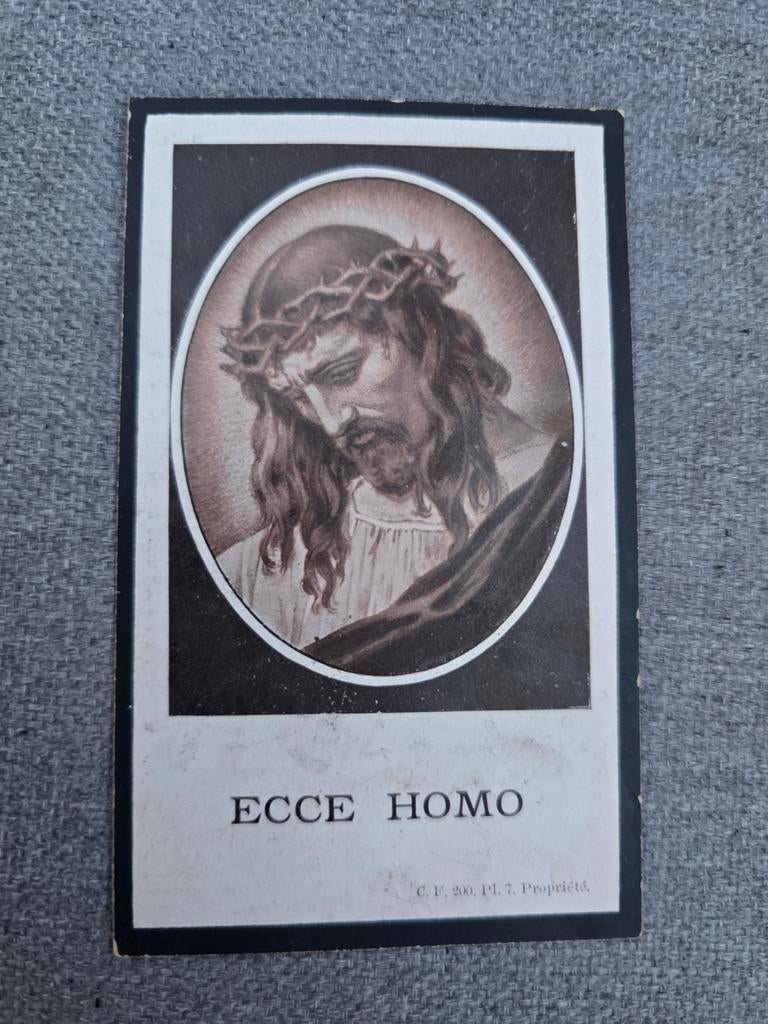 Carte de décès 1920, Leuven, Diest, Collections, Enlèvement ou Envoi, Image pieuse