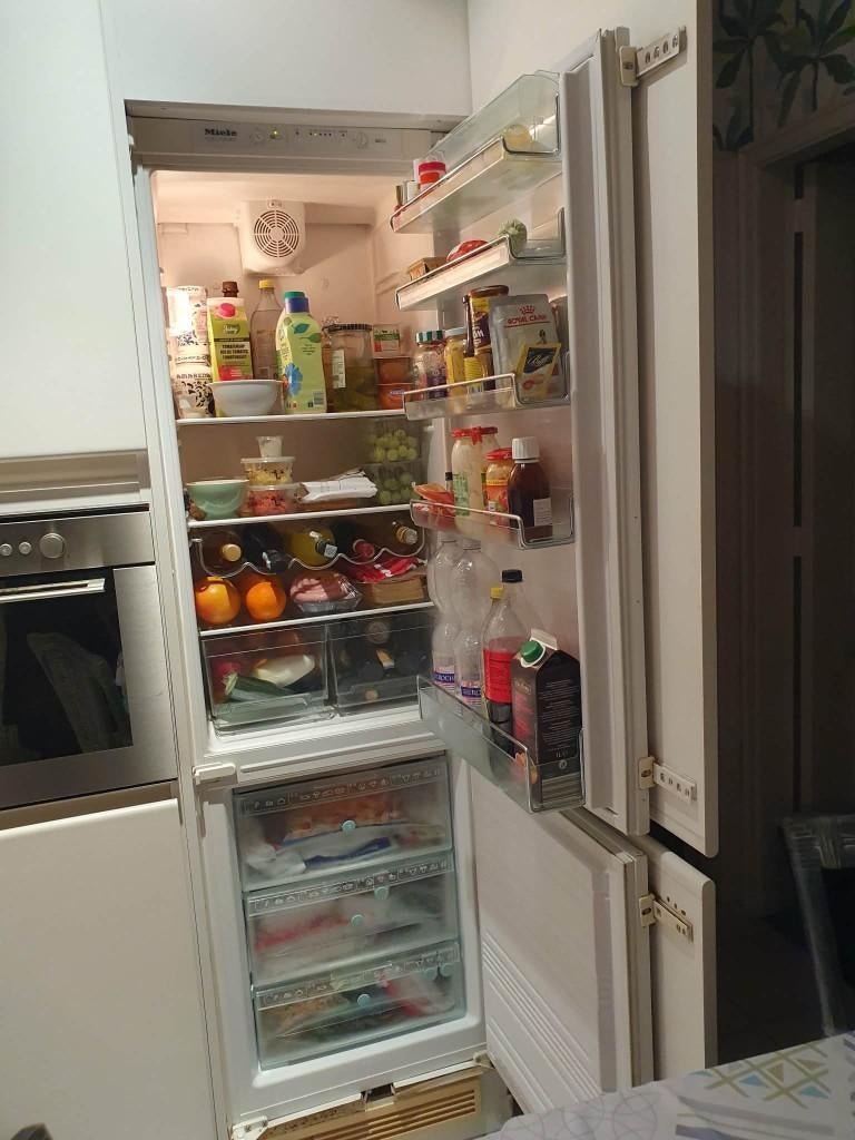 Koelkast / Diepvries Inbouw Miele, Elektronische apparatuur, Ophalen, Met aparte vriezer, 160 cm of meer, Zo goed als nieuw