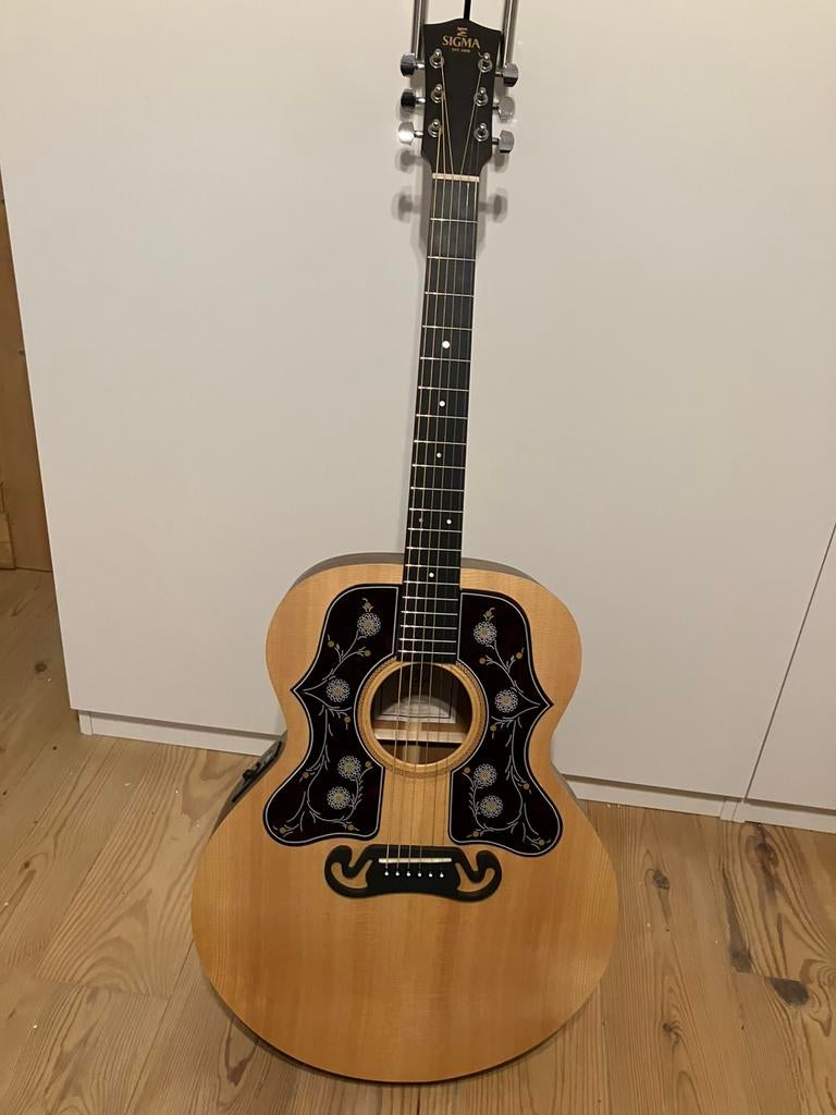 Sigma GJME grand jumbo met gibson slagplaten, Ophalen of Verzenden, Zo goed als nieuw