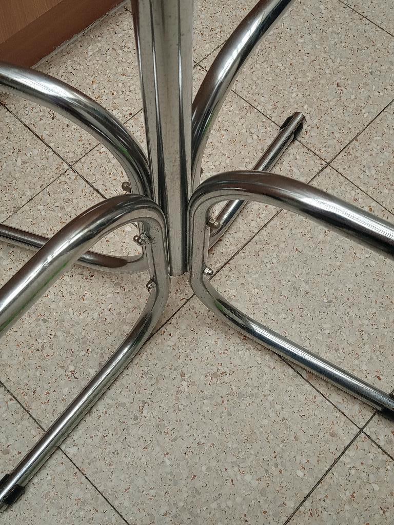 KAPSTOK OP VOET  chromé  Jaren ’70 - ’80      Mid-Century  , Antiquités & Art, Enlèvement ou Envoi