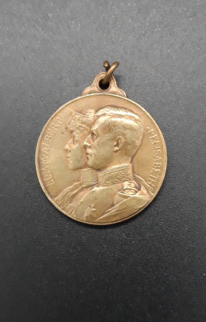 Médaille Albert I & Elisabeth 1910, Enlèvement ou Envoi, Bronze
