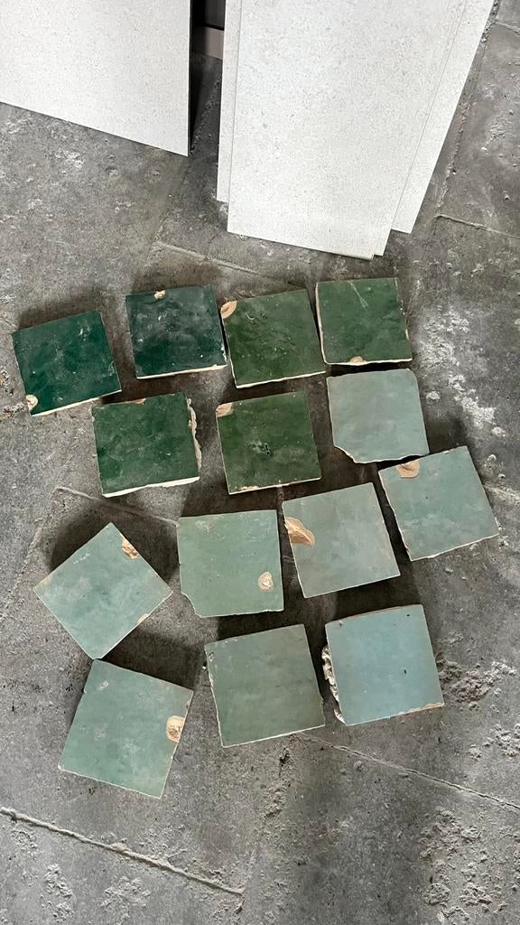 Zelliges maroccaines vertes, Antiquités & Art, Enlèvement