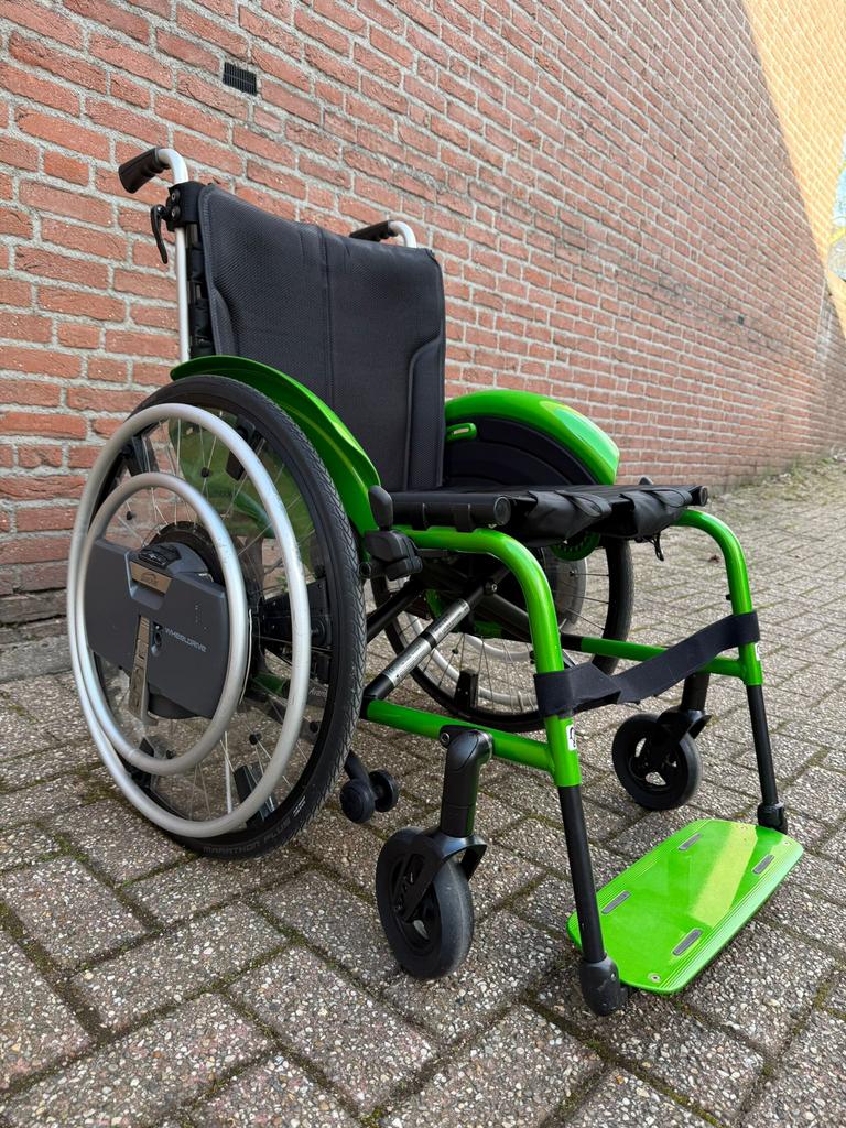 Fauteuil roulant électrique Wheeldrive Quickie comme neuf, Enlèvement ou Envoi, Comme neuf, Fauteuil roulant électrique