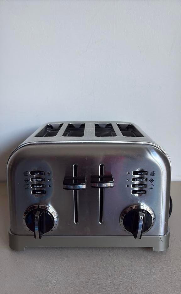 Dubbele broodrooster van Cuisinart, Elektronische apparatuur, Broodroosters, Ophalen, Zo goed als nieuw, Uitneembare kruimellade