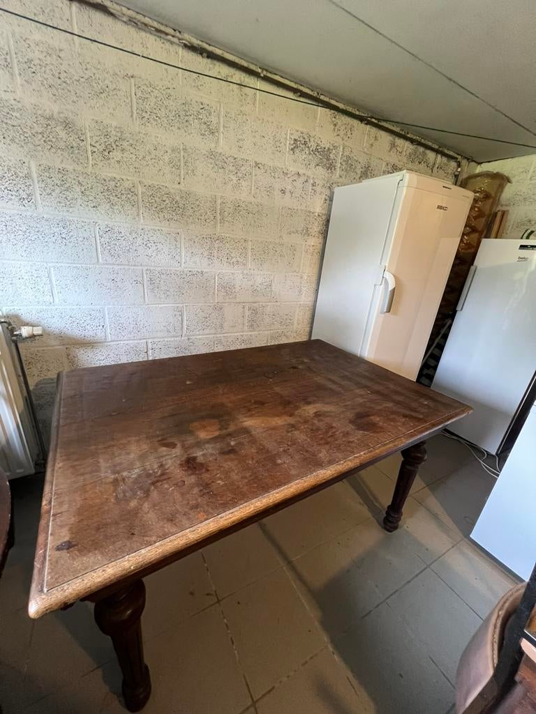 Table ancienne en bois massif, Antiquités & Art, Enlèvement