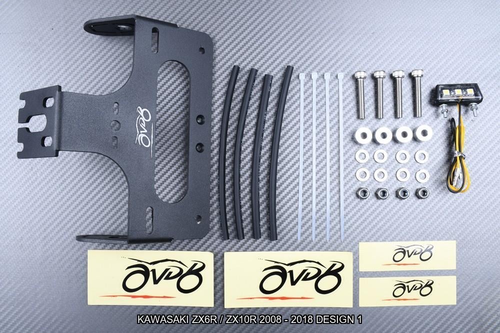 Korte Kentekenplaathouder KAWASAKI ZX6R / ZX10R 2008 - 2018, Motoren, Accessoires | Overige, Nieuw, Ophalen of Verzenden