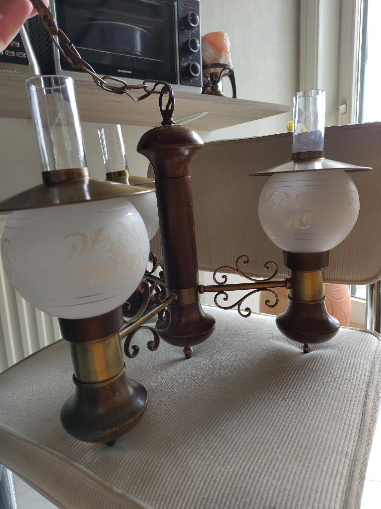 HANGLAMP VINTAGE, Ophalen, Glas