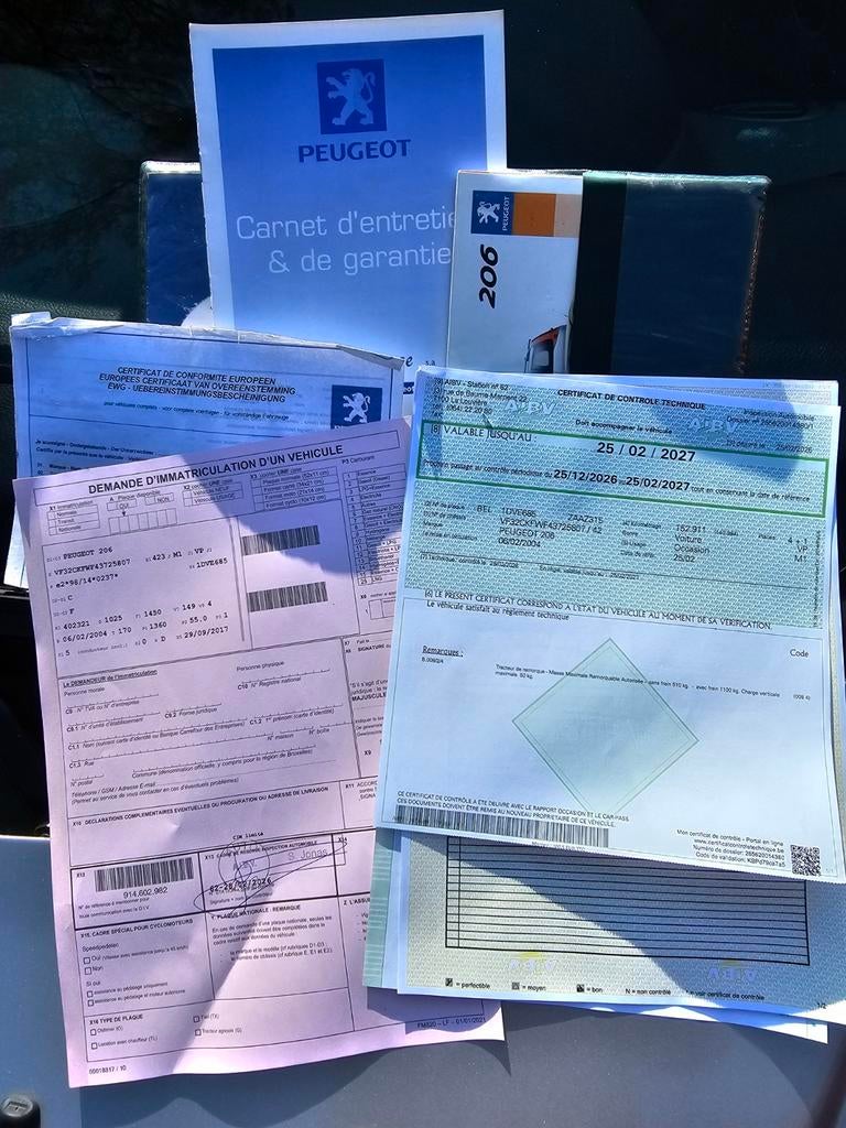 Peugeot 206 1100cc *** prête à immatriculer  ***, Particulier, Achat