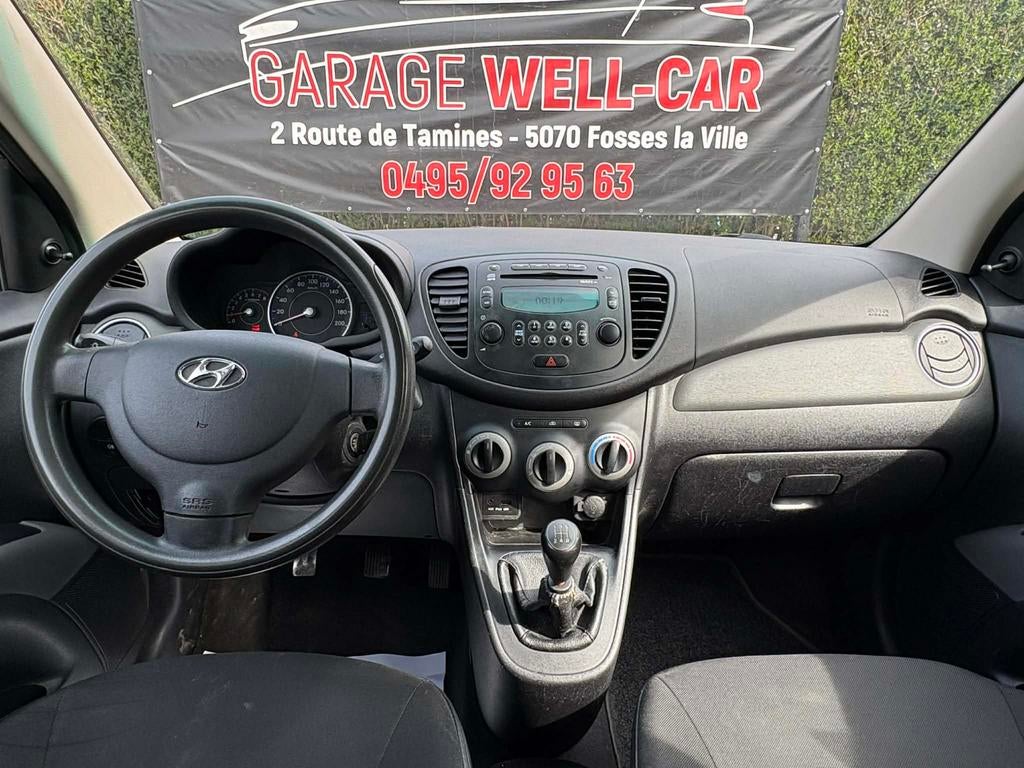 Hyundai i10 1.0i Euro5 Clim/Aux/Usb... Garantie 1an!, Auto's, Hyundai, Voorwielaandrijving, Euro 5, Stof, Zwart