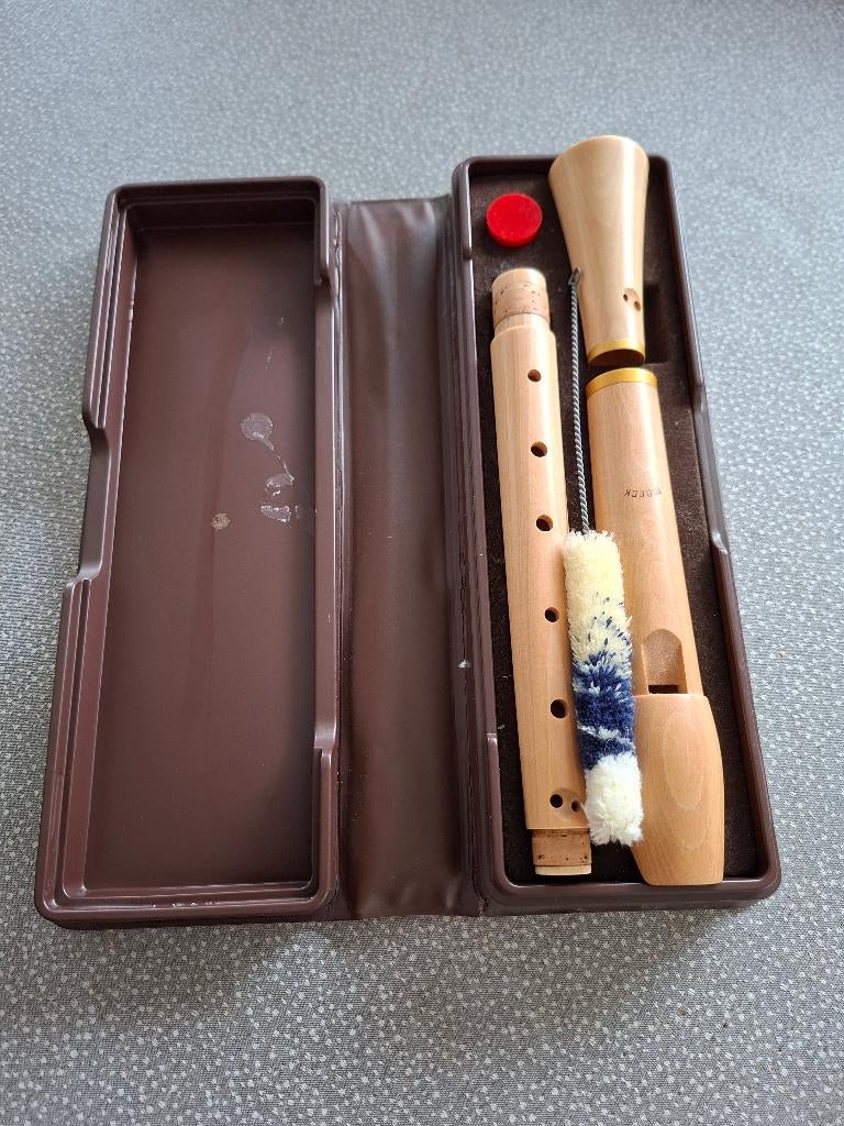 Blokfluit MOECK tuju alt barock ahorn 236, Muziek en Instrumenten, Ophalen, Gebruikt, Alt, Met koffer, hoes of etui