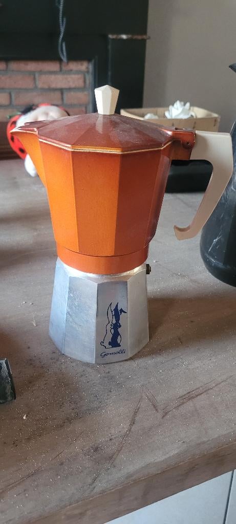 Cafetière italienne Gemelli, Electroménager, 4 à 10 tasses, Enlèvement, Utilisé, Cafetière