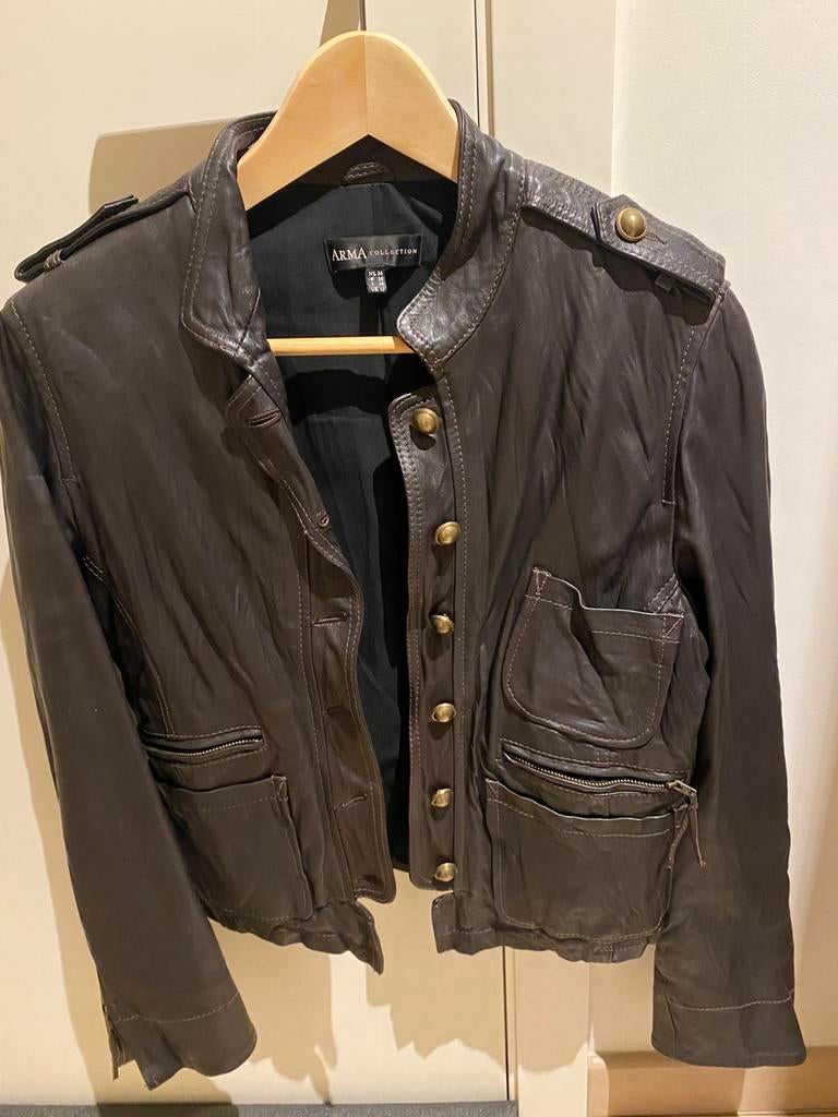 Gilet en cuir (38), Enlèvement, Comme neuf, Taille 38/40 (M)