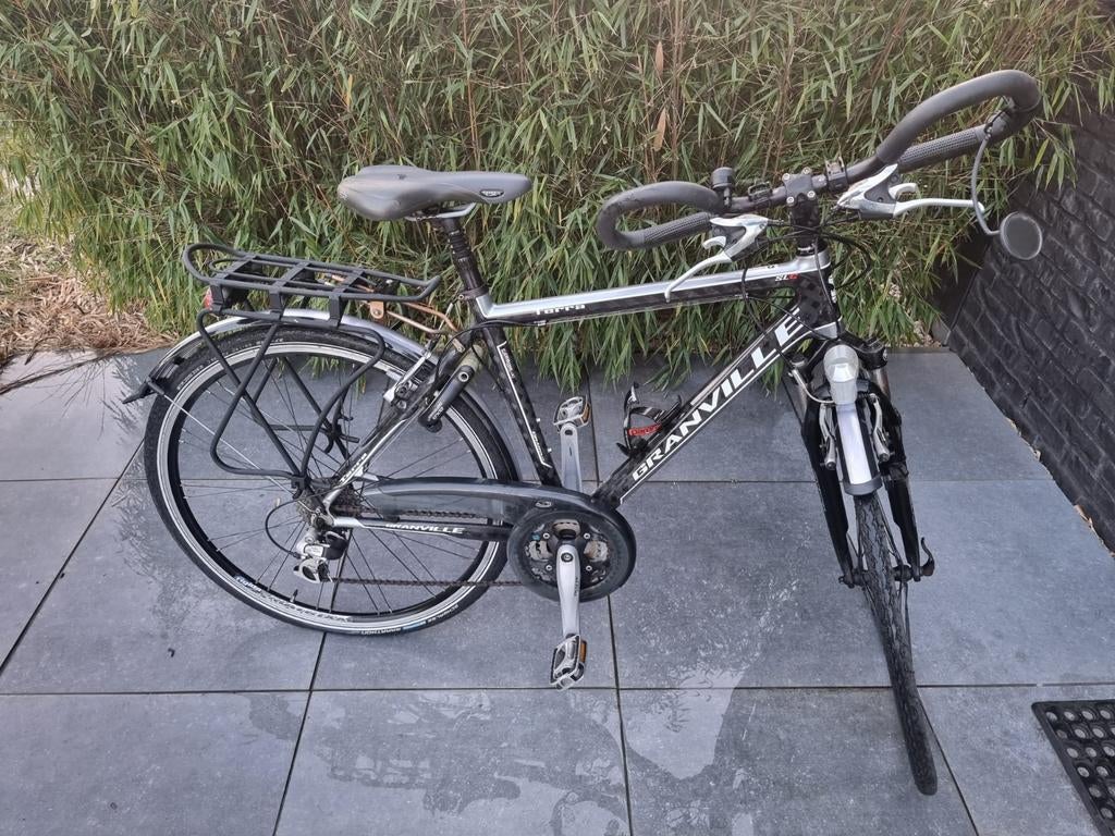 Carbon herenfiets, Fietsen en Brommers, Ophalen, Gebruikt