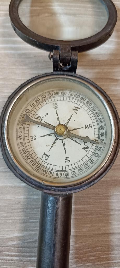 Boussole avec loupes Allemande ww2, Collections, Envoi, Armée de terre, Autres types