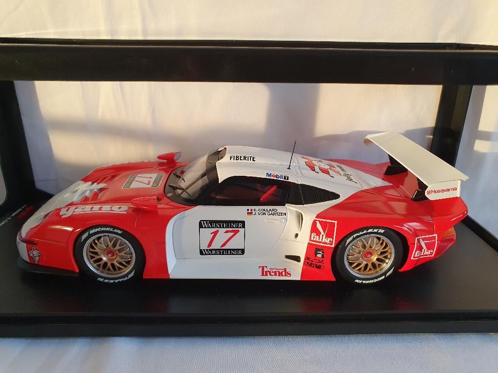 Jürgen von Gartzen, Porsche 911 Gollard FIA GT Spa 1997 1:18, Hobby & Loisirs créatifs, Voitures miniatures | 1:18, Enlèvement ou Envoi
