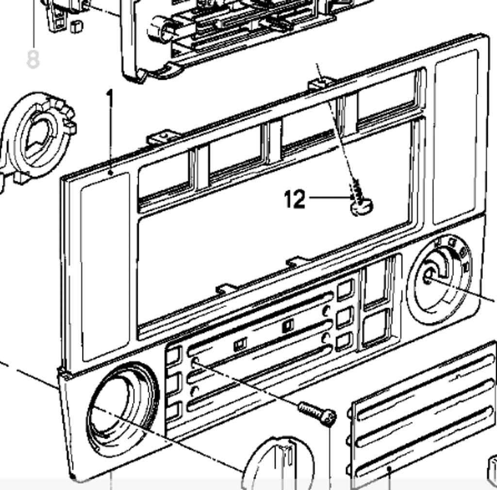 Kachel bedienings paneel zonder klok BMW 3 serie E30 type 1, Auto-onderdelen, Gebruikt, -, -, Ophalen of Verzenden