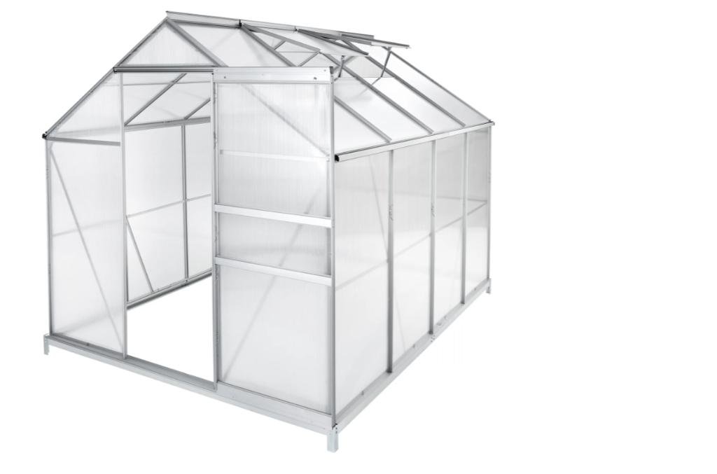 Serre polycarbonate 2m50x1m85x1m95 aluminium, Neuf, Pets&gardenshop, Polycarbonate, Pets&gardenshop