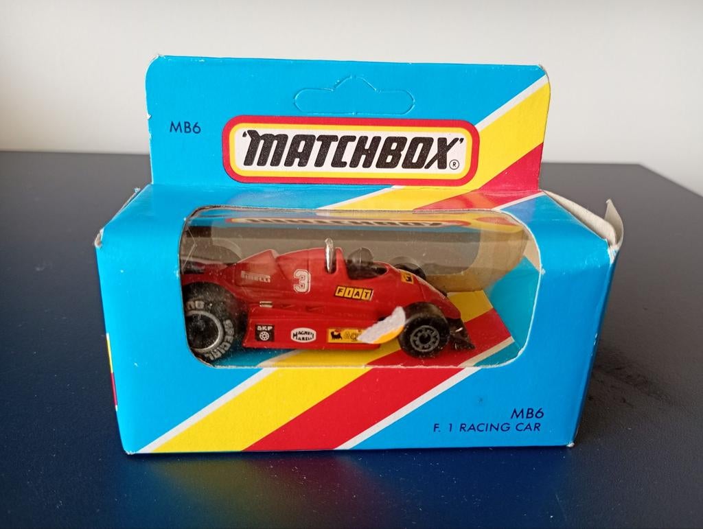 Matchbox MB 6 Ferrari F1 racer in doosje, Ophalen of Verzenden
