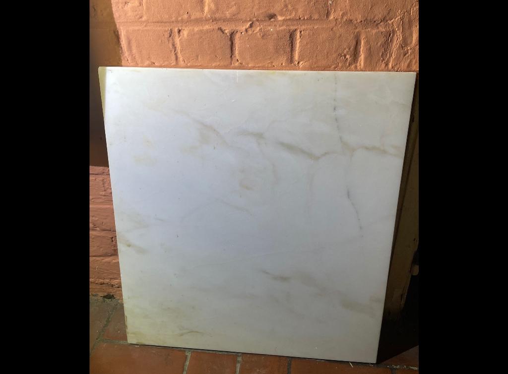 Dalles de marbre blanc, Bricolage & Construction, Enlèvement, Utilisé, Marbre, Autres types