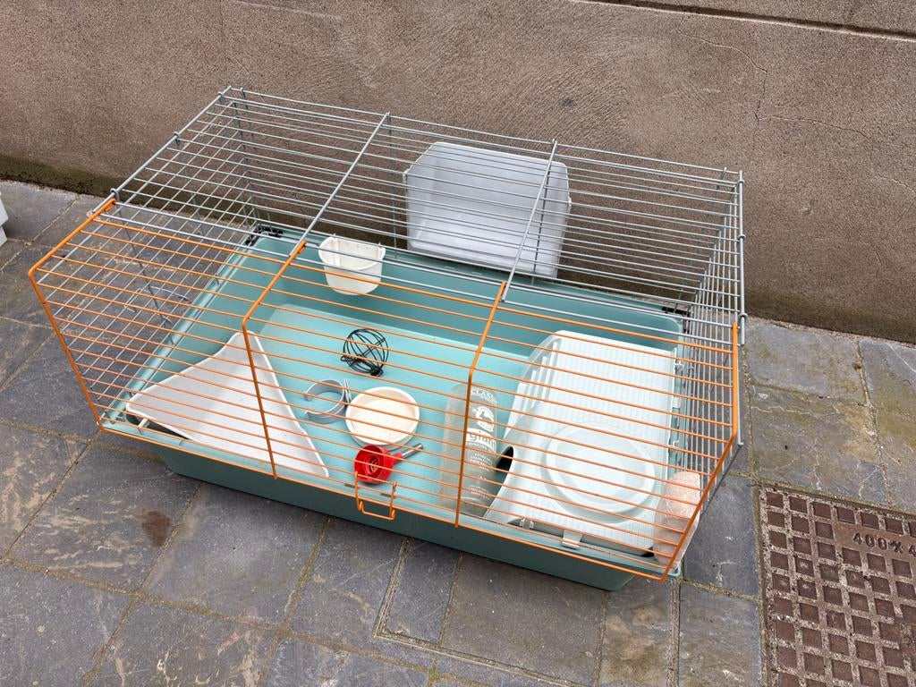Kooi voor konijn of hamster, Dieren en Toebehoren, Kooi, Gebruikt, Minder dan 75 cm, Konijn