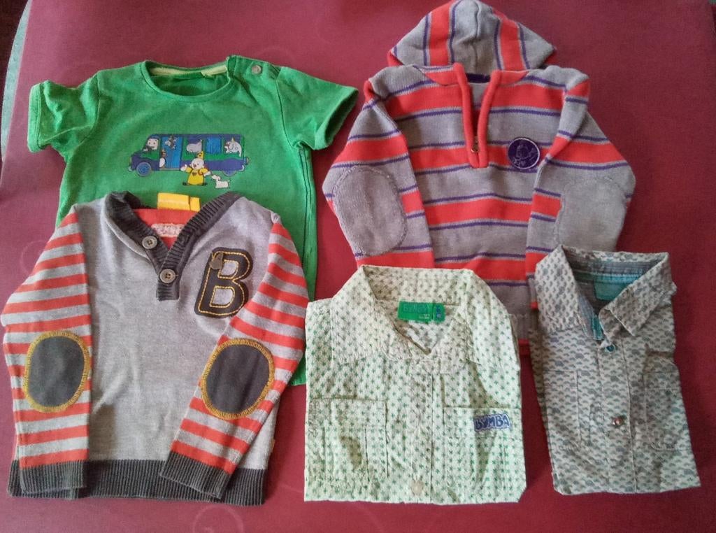 Bumba kleding jongens maat 74-80-92.  5 st voor 4,50 euro, Ophalen of Verzenden, Zo goed als nieuw, Setje, Bumba