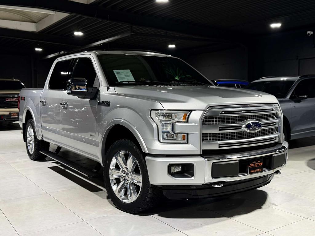 Ford USA F-150 3.5 EcoBOOST 370cv PLATINIUM LPG PANO CAMERA, Autos, Camionnettes & Utilitaires, Cuir, Argent ou Gris, Achat, Noir
