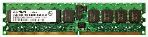 2GB 1Rx4 PC2-5300P DDR2-667 ECC, Elpida / IBM, Computers en Software, RAM geheugen