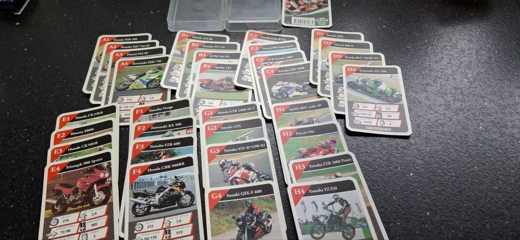 Kwartet parasol moto sportmotoren Ducati Yamaha Suzuki Honda, Verzamelen, Ophalen of Verzenden, Zo goed als nieuw, Kwartet(ten)