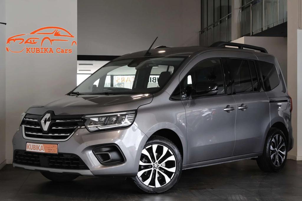 Renault Kangoo Kangoo 1.3 TCe L1 TrekH CruiseC LijnA Garanti, Auto's, Gebruikt, Zwart, 4 cilinders, Renault