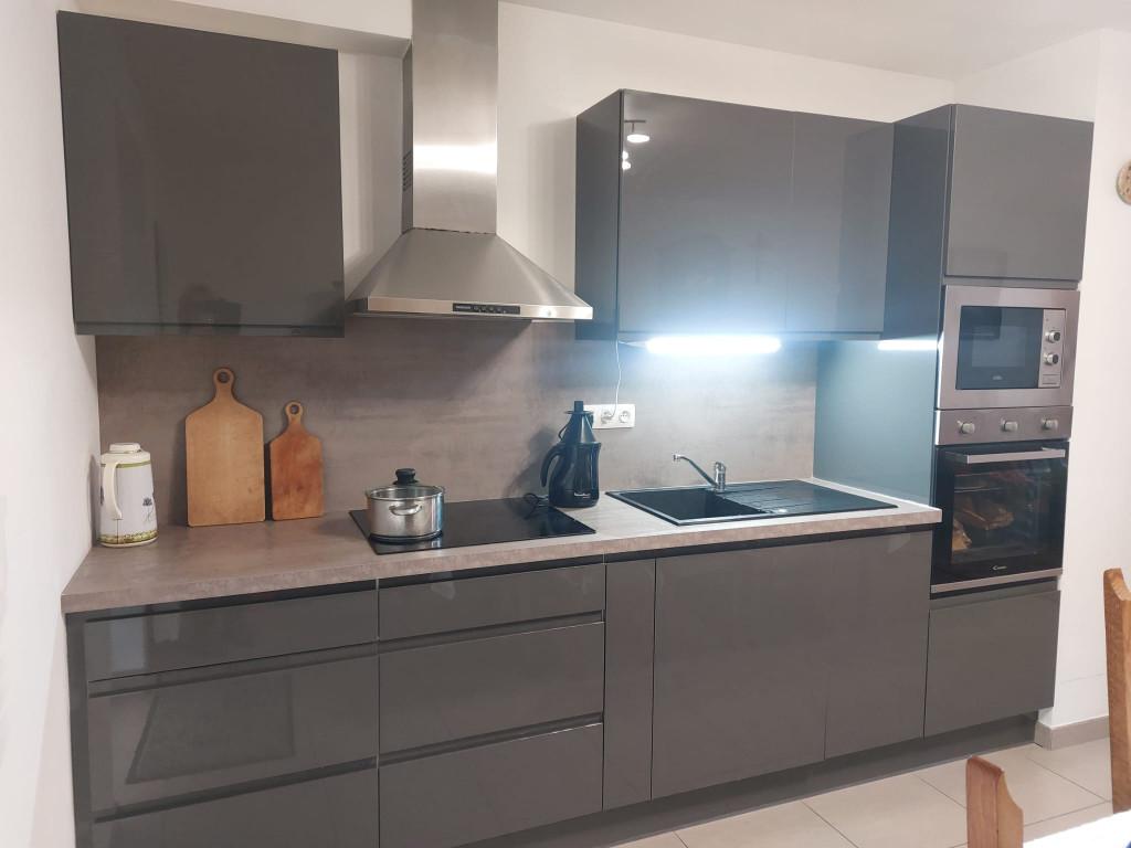 cuisine équipée, Gris, Bois, Comme neuf, Enlèvement