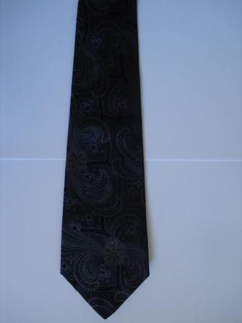 Gianni Versace Das zijde Cravate soie Silk tie Purple paisle, Verzenden, Paars, Zo goed als nieuw, Met patroon