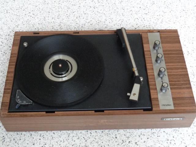 Stereo Platenspeler BRUNS Model RSP 8 ST uit 1970 met Kap, Audio, Tv en Foto, Platenspelers, Ophalen of Verzenden, Gebruikt, Platenspeler