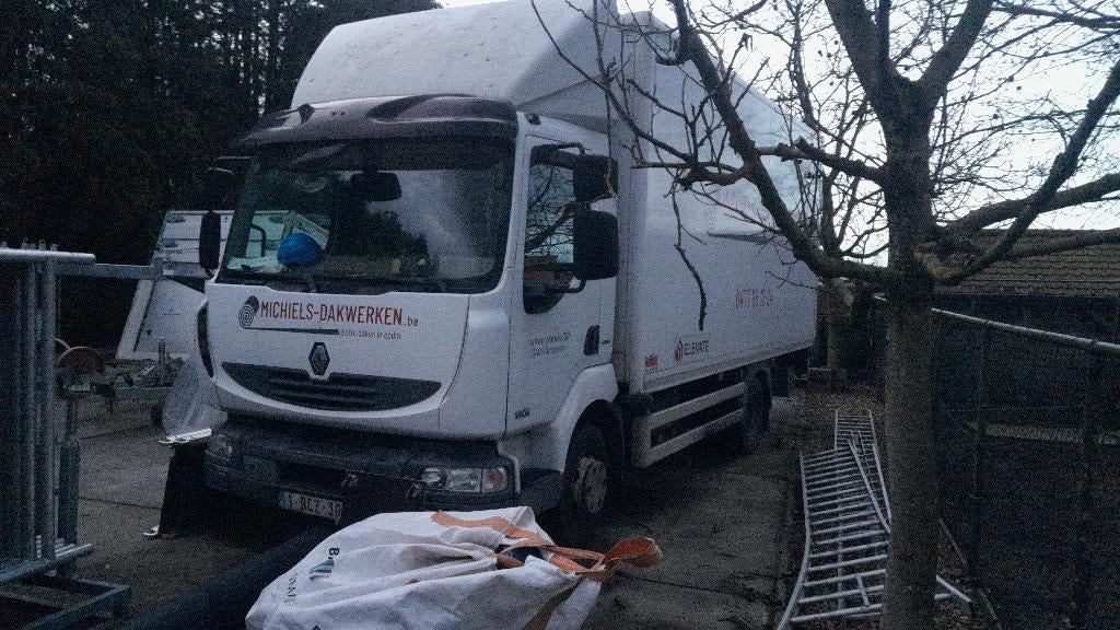 vrachtwagen, Auto's, Vrachtwagens, Euro 5, Renault, Wit, Bruin