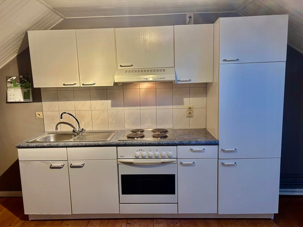 Cuisine équipée de 2m60 avec ou sans électroménagers, Enlèvement, Utilisé, Blanc, Cuisine à paroi simple