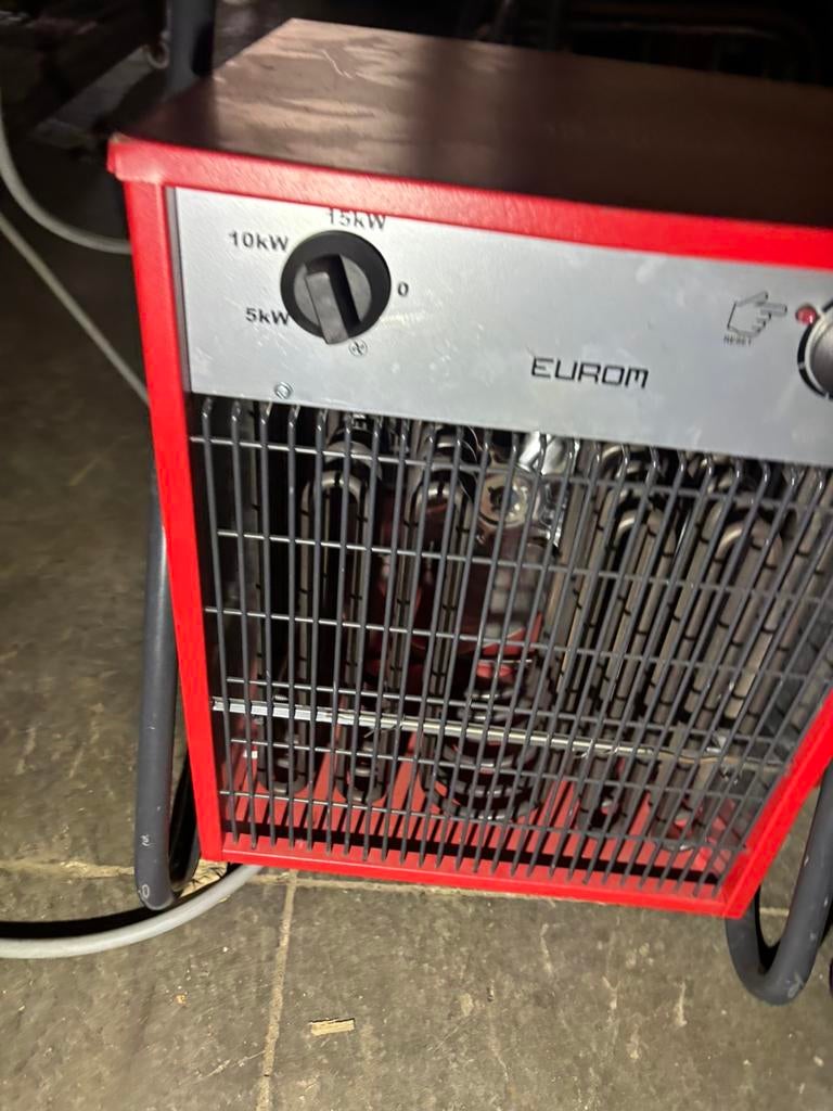 Eurom EK15002 poêle d'atelier électrique, Bricolage & Construction, Enlèvement, Comme neuf, Poêle