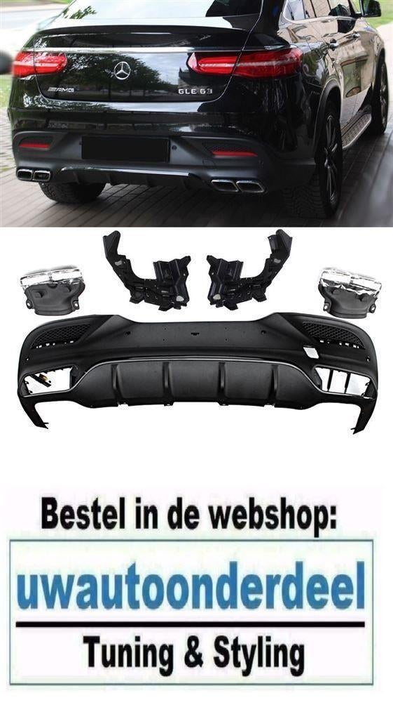 63AMG Look Chrome Uitlaat Sport Diffuser Voor MB GLE C292 Co, Verzenden