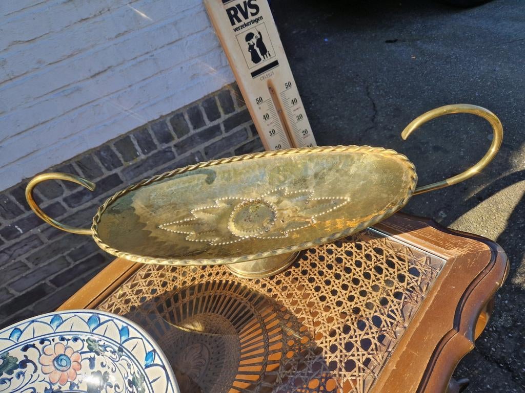 Plat en cuivre 60/22 cm 35€, Antiquités & Art, Enlèvement