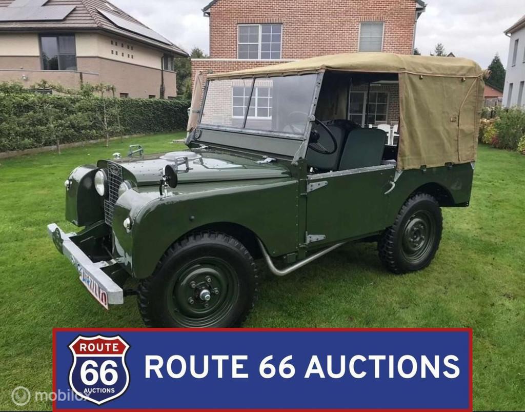 Land Rover Series I | 1952 | Route 66 Auctions, Land Rover, Zwart, Bedrijf, Handgeschakeld
