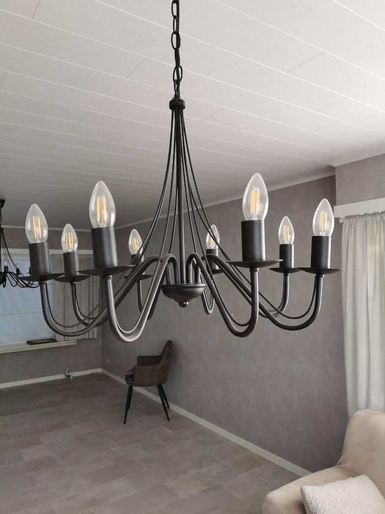 kroonluchter 8 armen, Enlèvement, Comme neuf, Métal